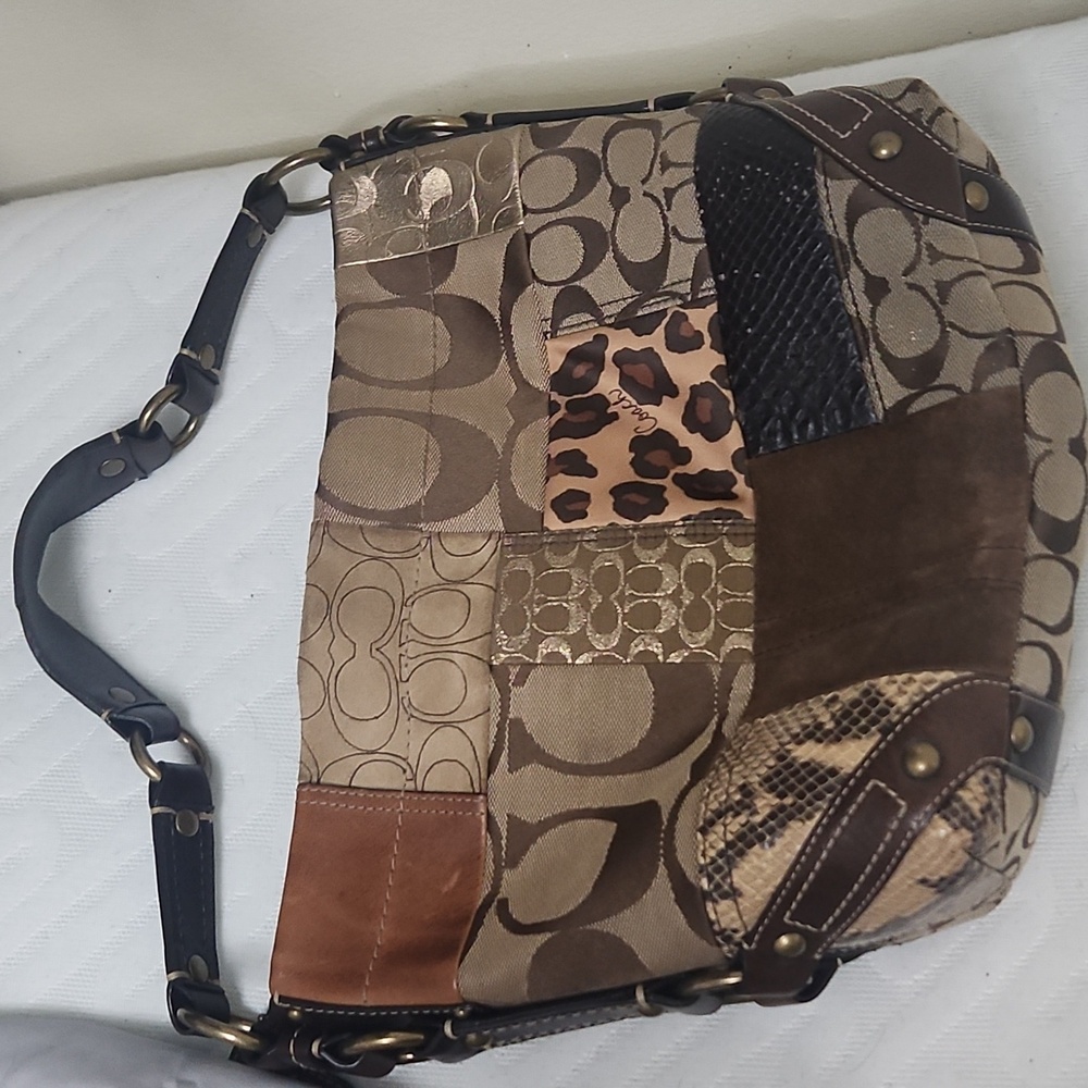 Coach Carly patchwork bag